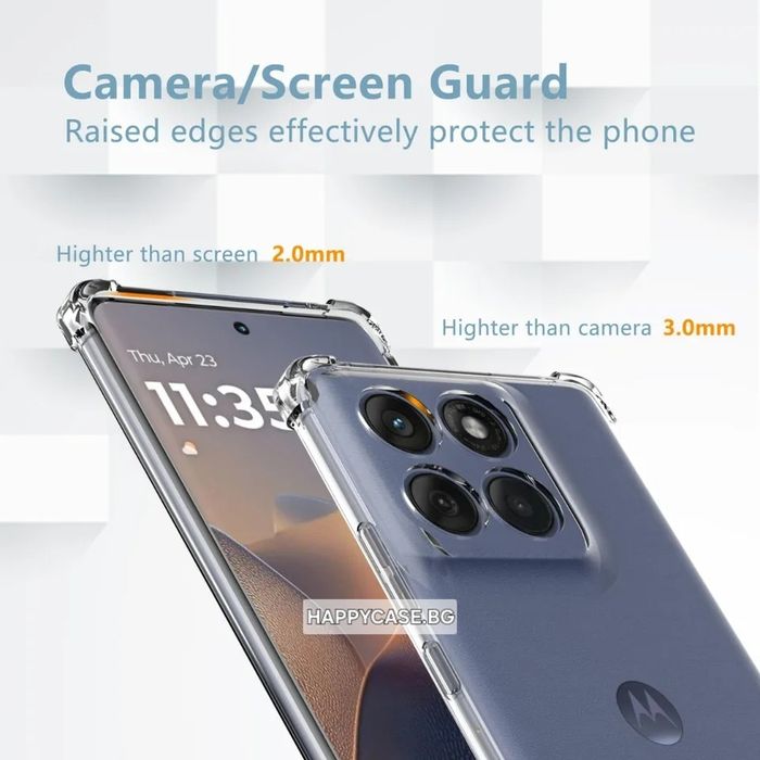 Motorola Edge 60 / 60 Fusion / 60 Pro / Удароустойчив TPU силиконов кейс с камера протектор