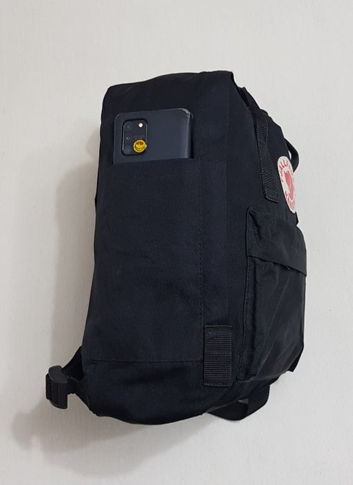 Rucsac Fjallraven Kanken negru, ghiozdan unisex original SUEDIA