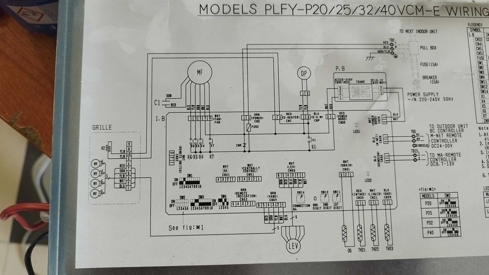 Климатик Mitsubishi E17580447 Платки  PLFY-P25VCM-E2 и PLFY-P32VCM-E3