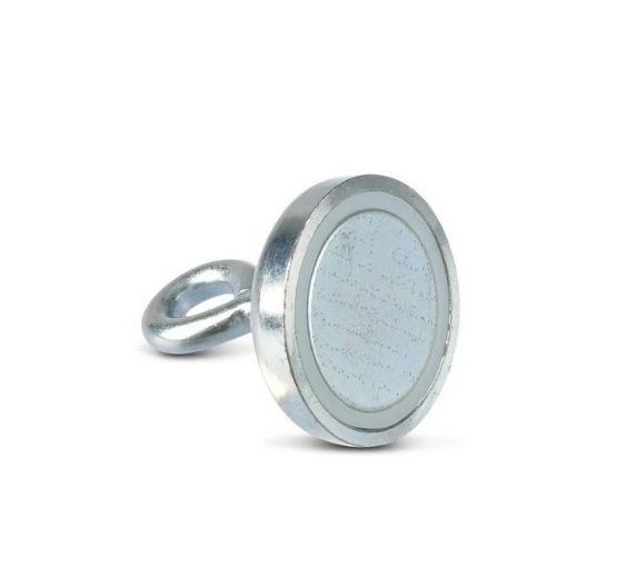 Magnet neodim oală D 48 mm cârlig inelar - Magnet pentru pescuit 60kg