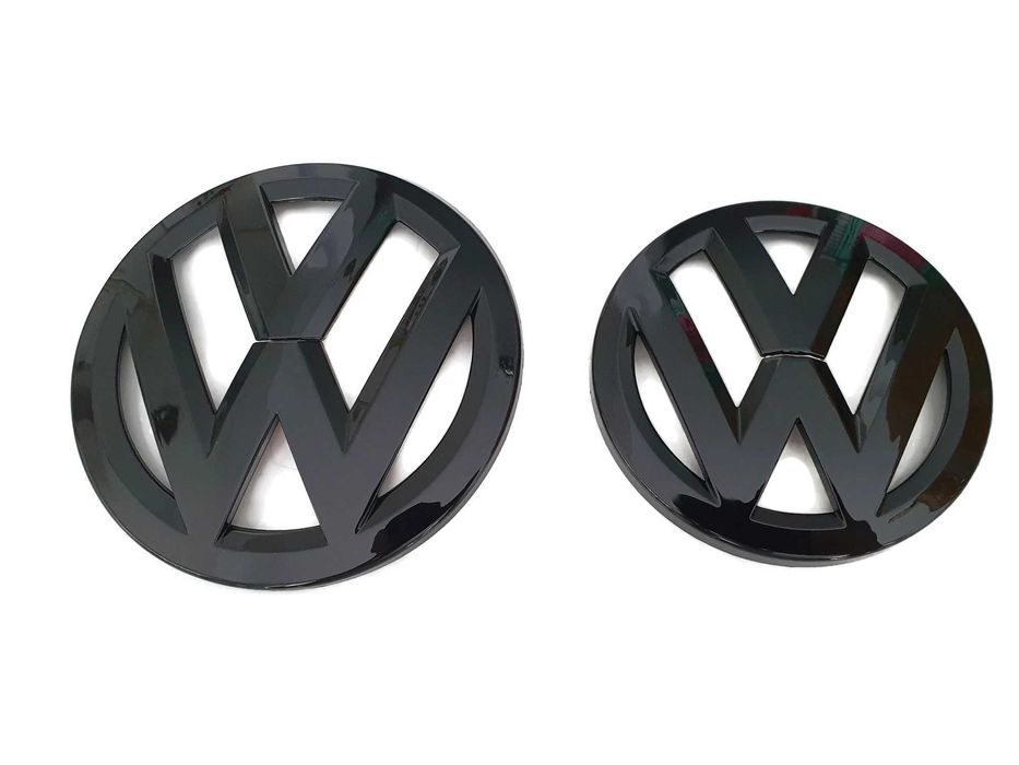Set 2 Embleme Fata Spate Negru Lucios Volkswagen VW Passat B8, 2016-18