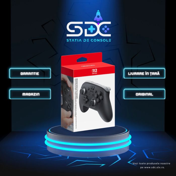 SIGILAT Controller Nintendo Switch 2 Pro Original, NOU!
