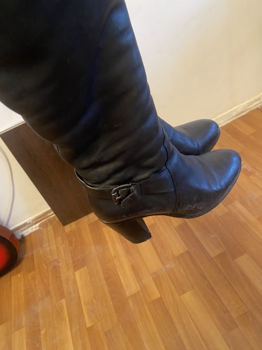 Продам сапоги кожаные