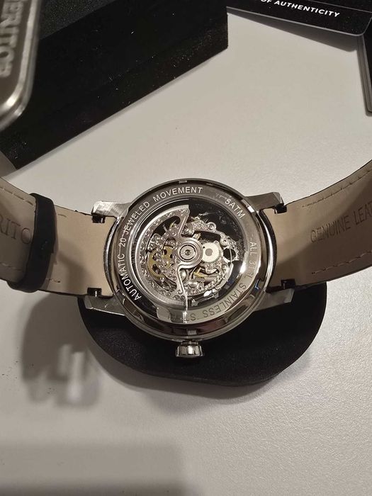 Ceas Heritor Automatic Ryder Skeleton - Black HERHR4602