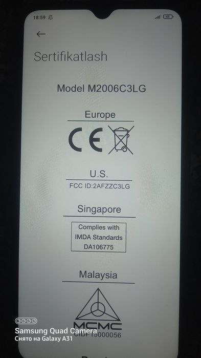 Redmi9A телефон сотилади 32гега памятга эга