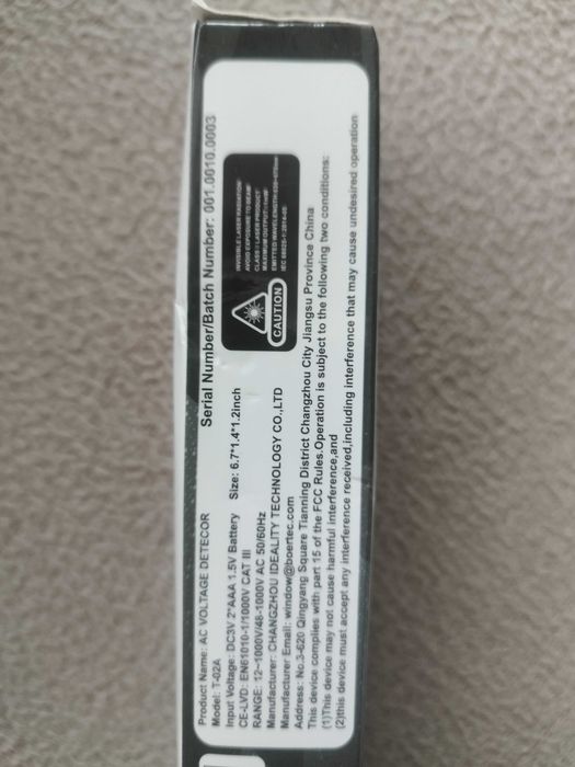 Детектор / тестер за напрежение писалка - 12-1000V AC/DC