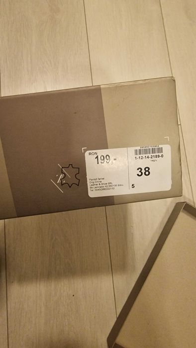 Pantofi din piele, Lazzarini, mar 38