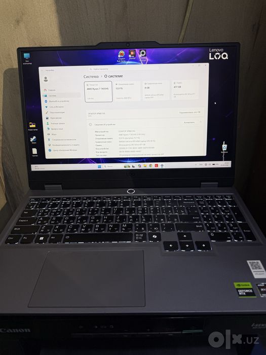 LOQ Lenovo RTX 4060 Игровой ноутбук