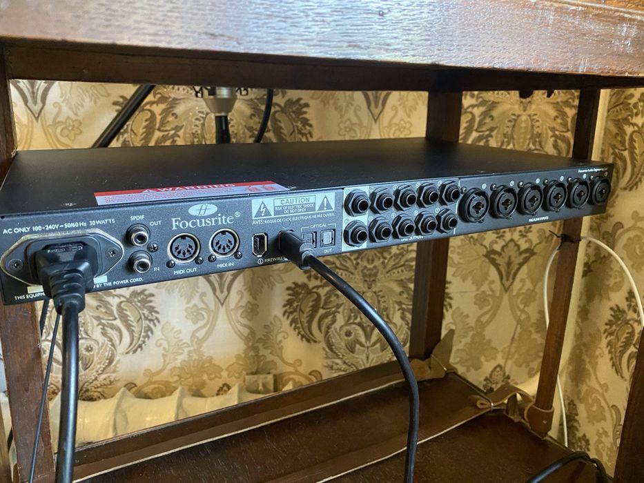 звуковая карта 8 кан. FOCUSRITE Saffire PRO 40+MacBook Pro 13 (2012)