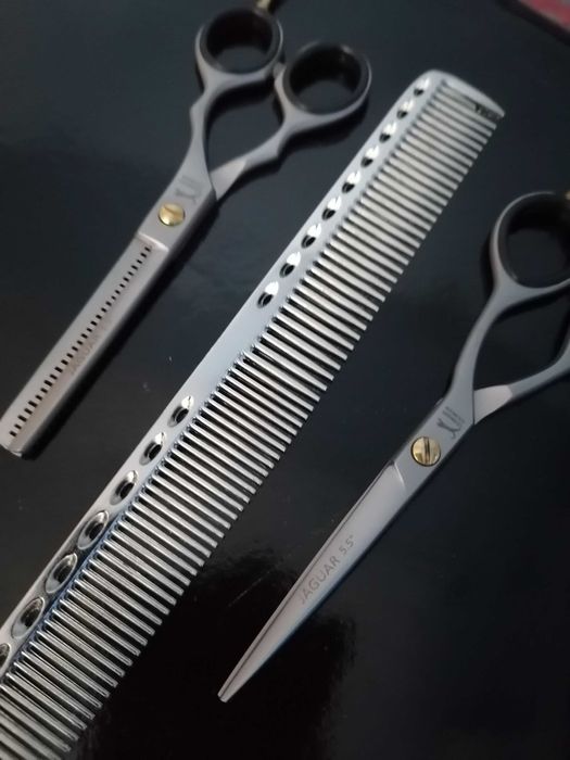 Set Foarfeci profesionale jaguar tuns filat pieptăn 5,5