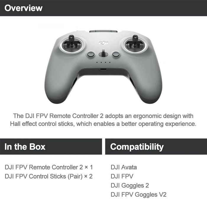 Dji FPV Remonte Controller 2 pt Avata 2 Goggles2 Integra O4 Air Unit