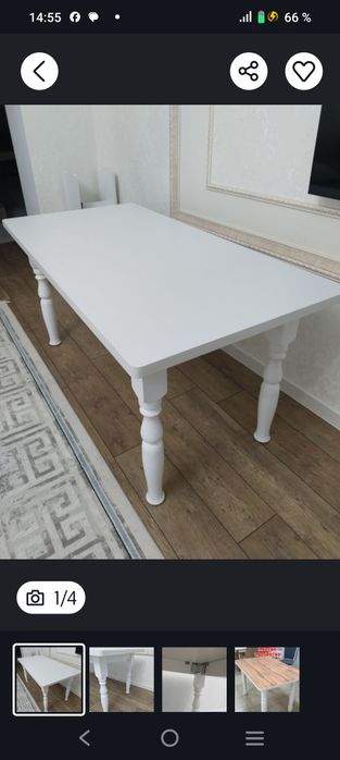 Круглый стол диаметр 90см