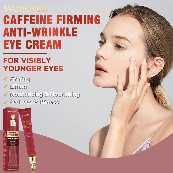 Crema contur ochi antirid cu cafeina si acid hialuronic