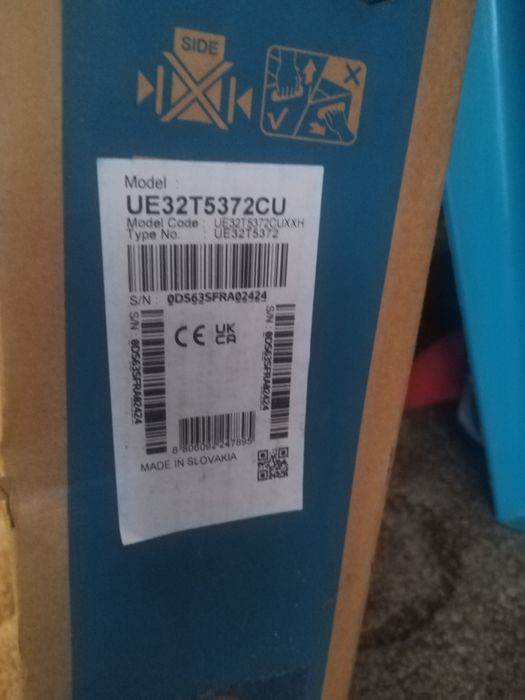 Samsung UE32T5372CU
Diagonală: 32" (aprox. 81 cm)
Model code: UE32T537