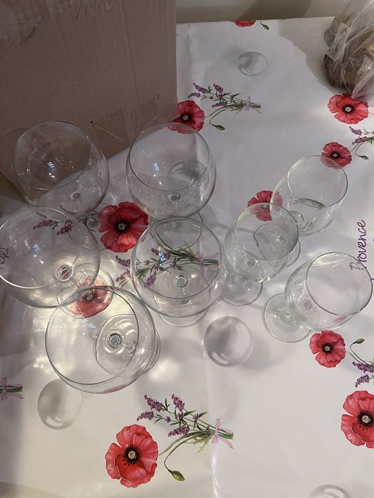 Хрустальные стопки и бокалы из стекла