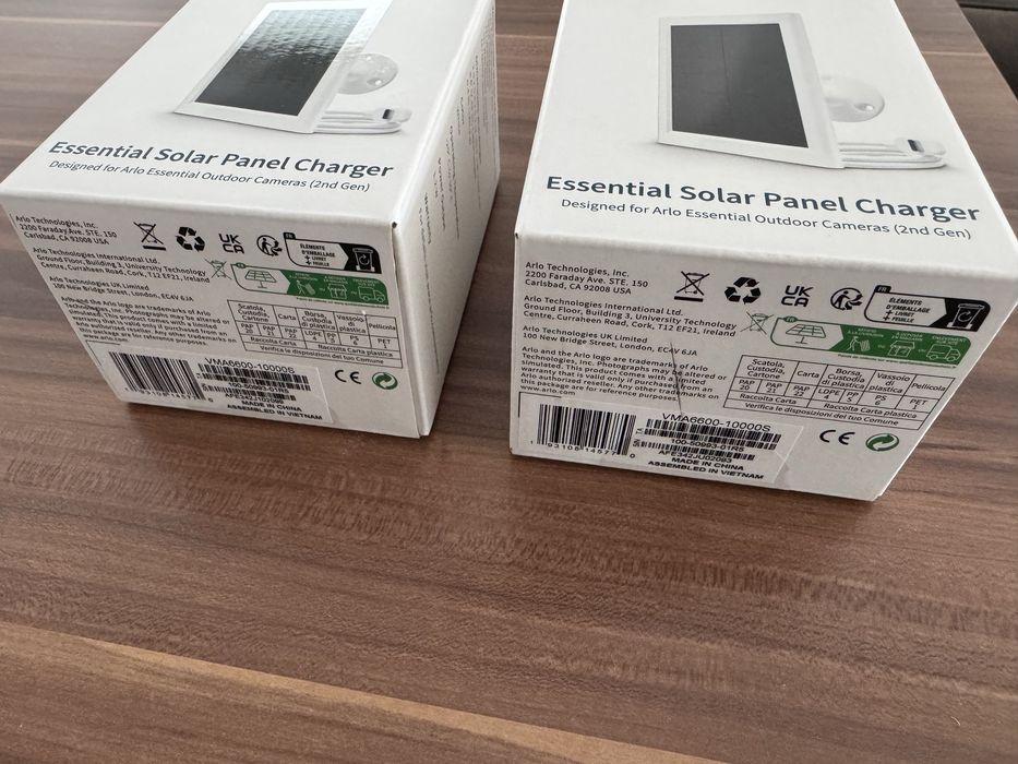 2 Panouri solare pentru camere de supraveghere Arlo Essential (Gen.2)