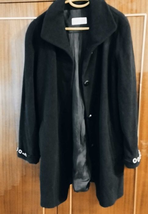 Дамско палто, черно два модела