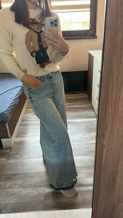 Дънки с широк крачол