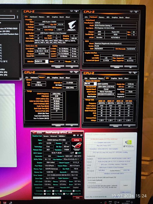 Геймърски Ryzen 5 5600X, RTX 3060 12GB, RAM 16GB DDR4