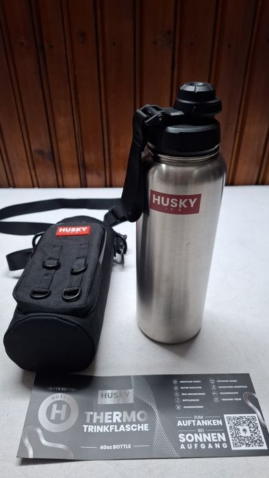 Термос бутилка HUSKY ICE с чанта за носене, съхранение,1.2л херметична