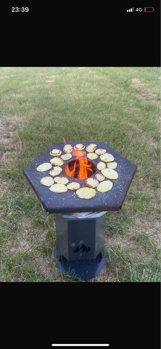 Grătar rotund plita 900 mm