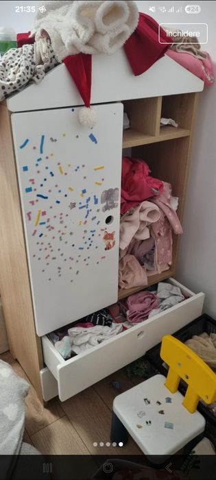 Patut bebelus,pat transformabil,birou,pat preadolescent,set, dulapuri