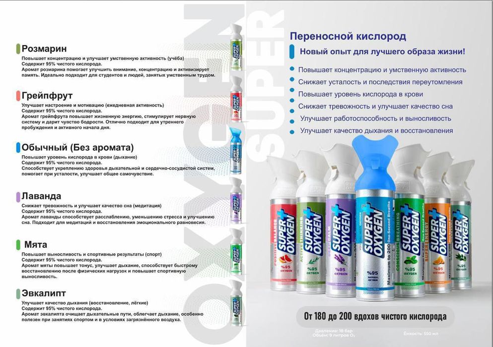 Superoxygen Toza Kislorod bankalari
