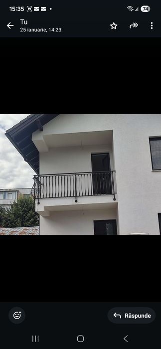 Balustradă metalică vopsită electrostatic