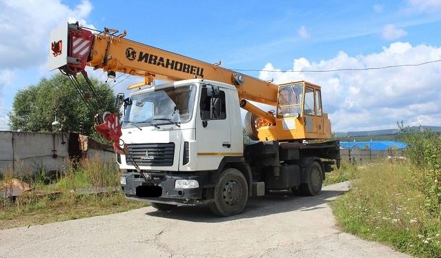 Услуга автокрана МАЗ 16тонн 18метров