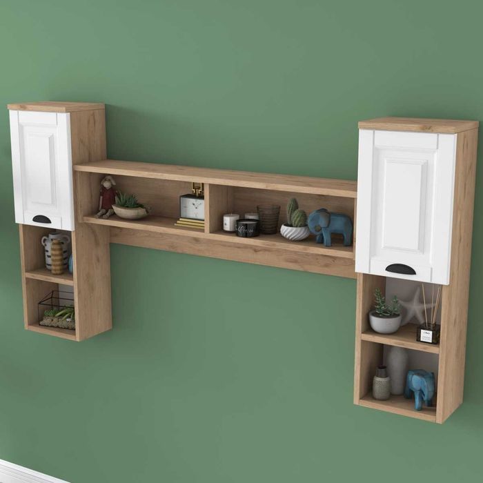 Комплект стенни шкафове Puzzle-home 2622, 178 см.