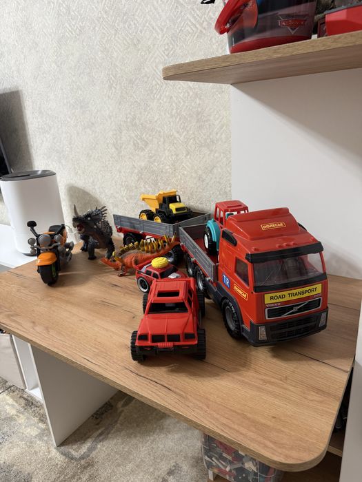 Набор игрушек машины, динозавры полесье