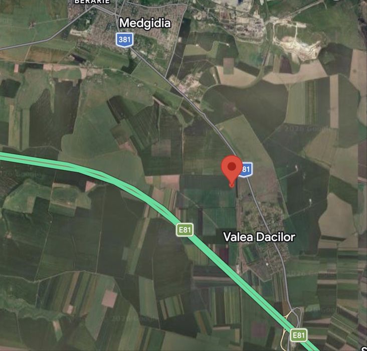 Teren Agricol Valea Dacilor Medgidia , 2.46 Hectare in arenda la Mitroi .