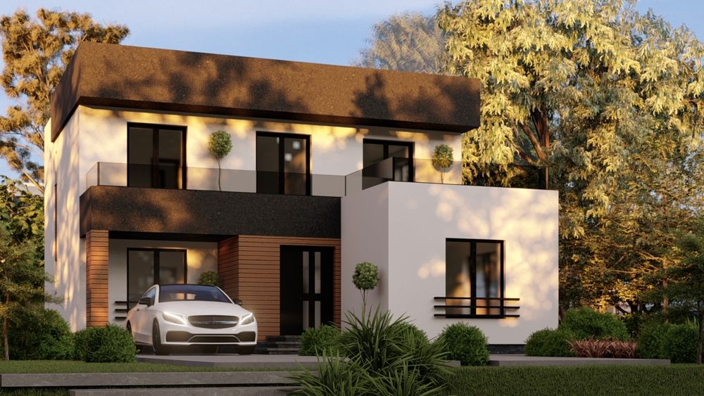 Casă individuală, Cetate, la asfalt, teren 500 mp