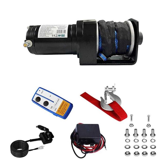 Лебедка 2500LBS, с планка, 12V, до 1.13 т