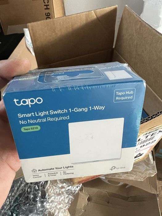 TP-Link Tapo S210 / S220 Smart Switch Noi Sigilate Fără Nul