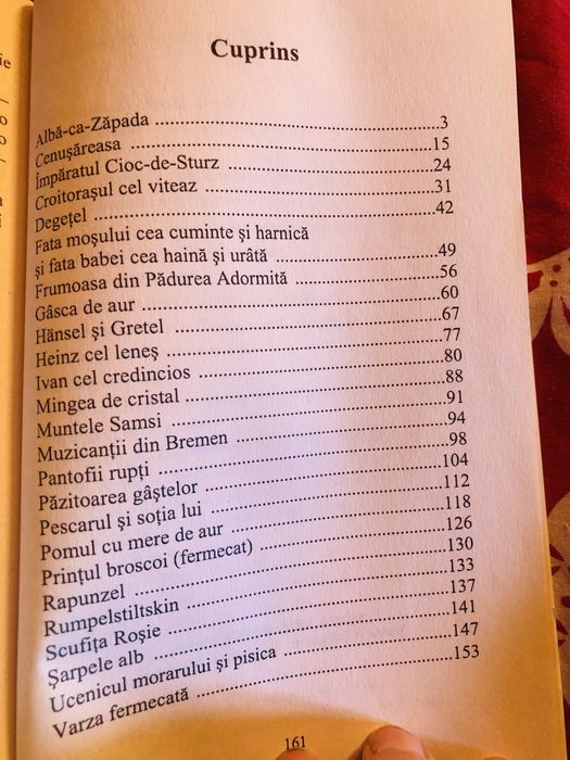 FRATII GRIMM-POVESTI -lecturi obligatorii clasa a IV-a