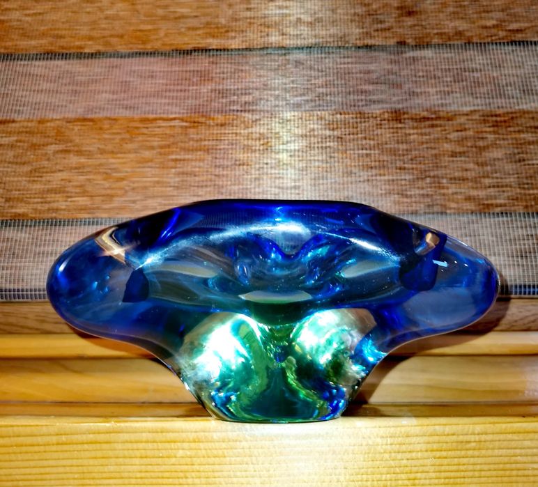 Пепелник Мурано за пури цигари дизайнер Флавио Поли segusosommerso