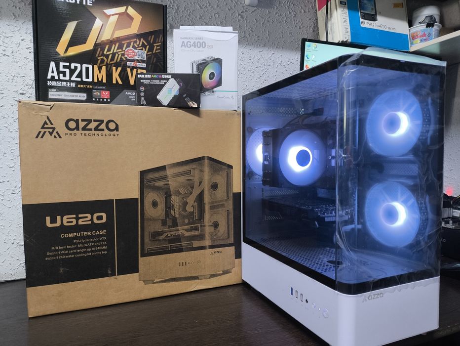 Новый! Янги! Gigabyte A520+R5 5500+16Gb+NVMe 512Gb+GTX1060 5Gb