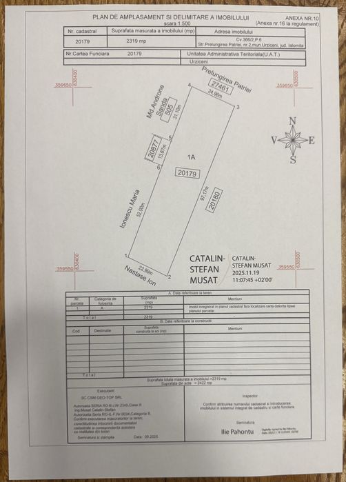Teren intravilan Urziceni