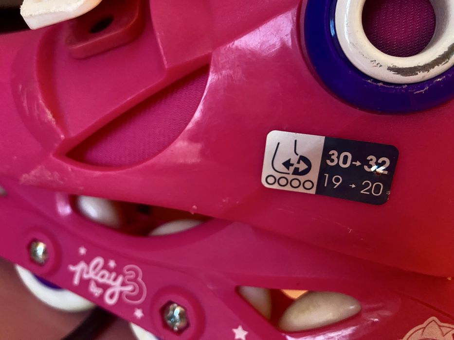 Детски регулируеми ролери oxelo, размер 30 - 32