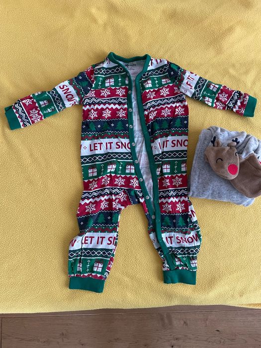 Бебешки коледни гащеризончета 12-18 месеца