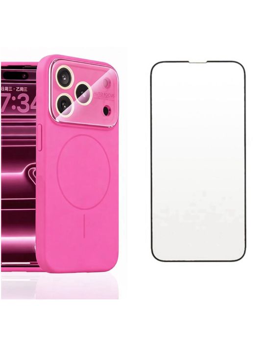 Iphone 17 AIR PRO MAX - Husa Magnetic Autofocus + Folie Sticla