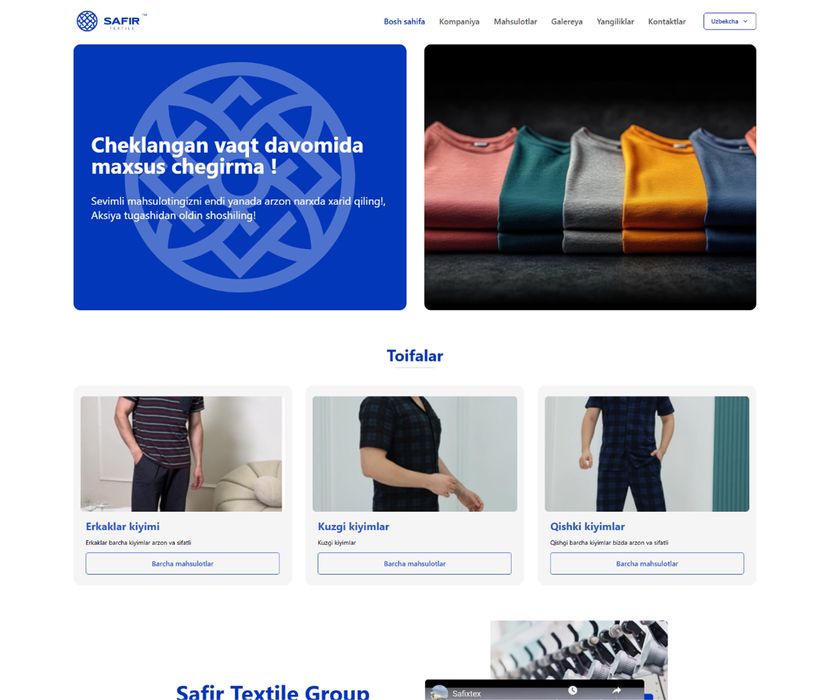 Veb sayt yaratish xizmati