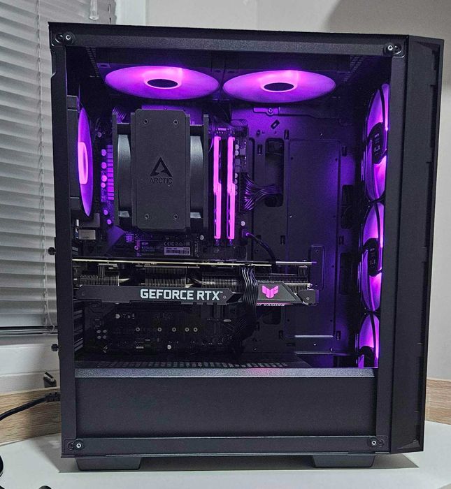 Мощен геймърски компютър! RTX 3060! 5600x! RGB!