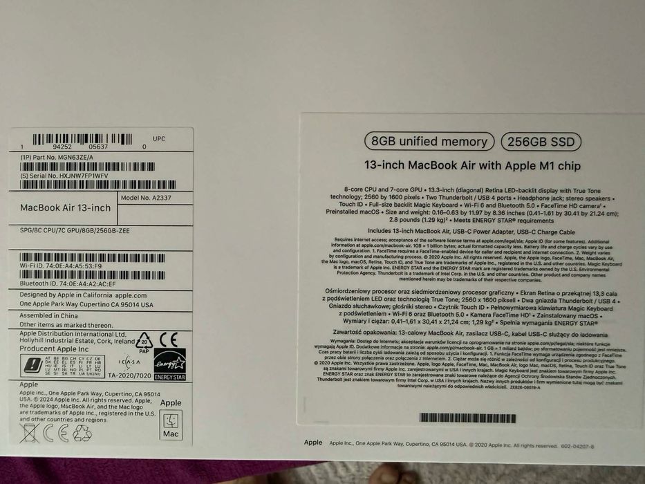 Apple MacBook Air 13 отлично състояние