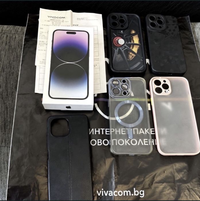 256GB iPhone 14 PRO Max Гаранция Vivacom 2025 г. Purple