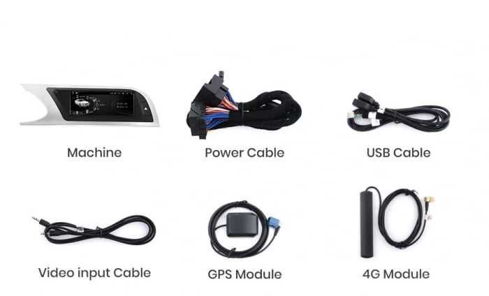 Navigatie Audi A4 B8 2009-2012 Audi MMI3G , Android 14 , 6GB RAM