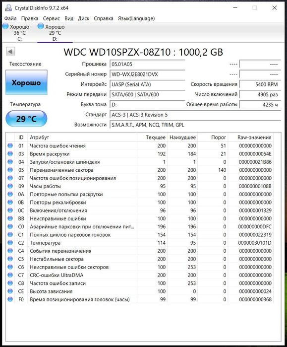 Продам HDD WD Blue 1TB