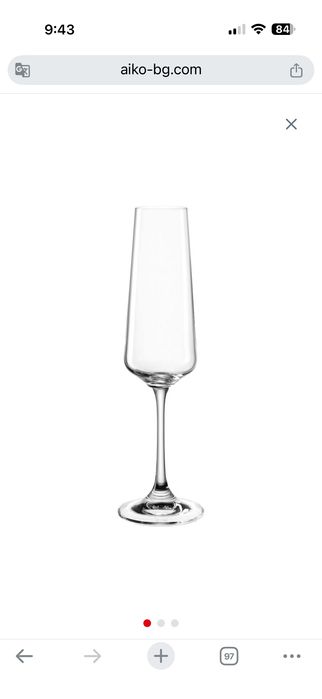 Leonardo PALADINO чаши за шампанско 220мл / 6бр.