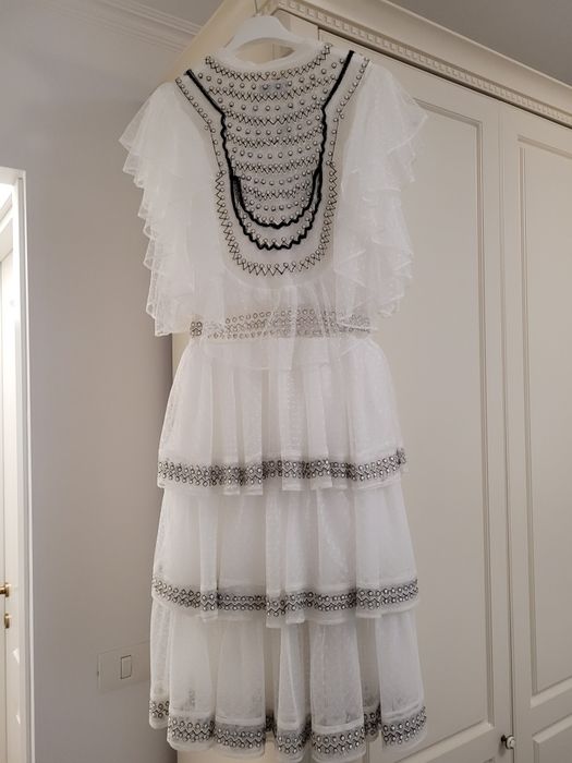 Rochie midi alba XS